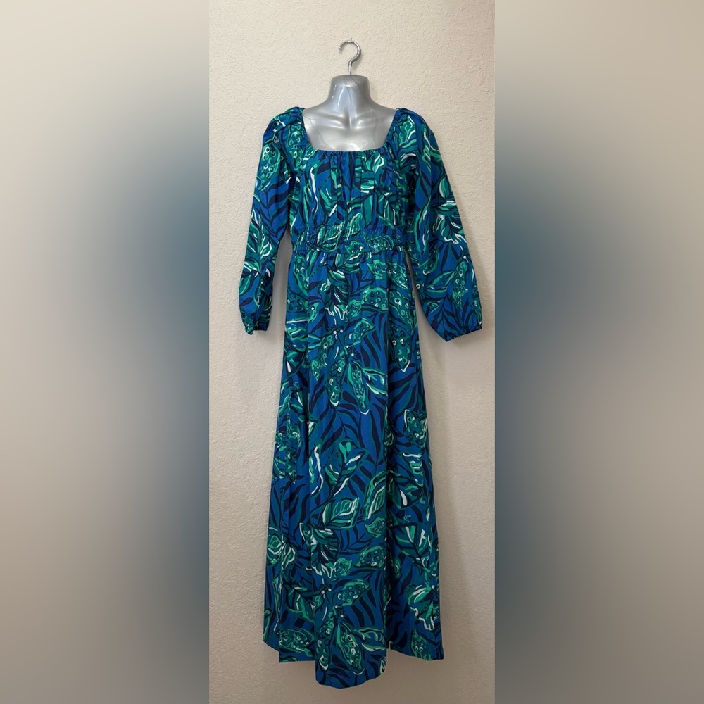 NWT, Indigo Breeze Shady Gators Lilly Pulitzer Dress, Size L